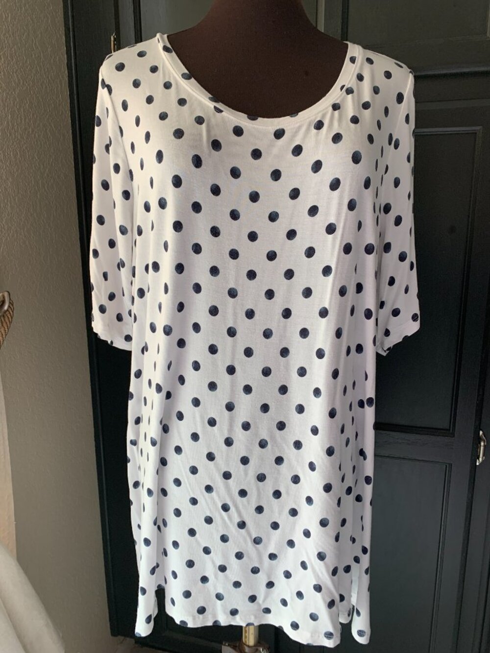Lane Bryant Swing Tee Polka Dot 18/20